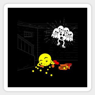 Spooky 80's Retro Video Game Ghosts Halloween Death Sticker